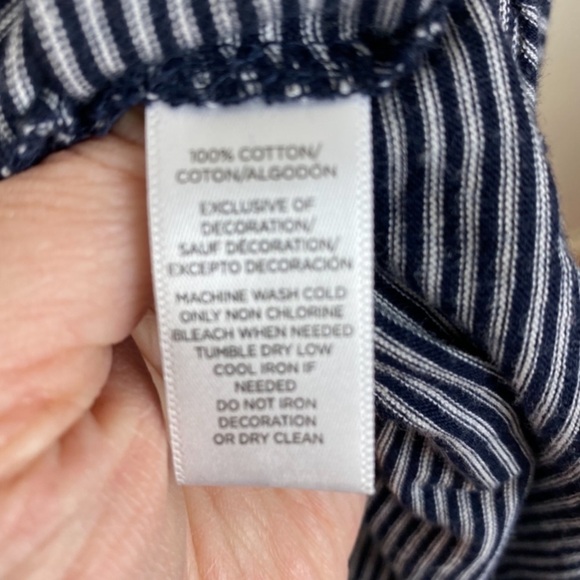 Loft Embroidered Striped Bell Sleeve Top - Picture 9 of 9